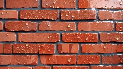 . A natural stone covered with a protective liquid from moisture and mold. Protect the stone from moisture. Drops of water on a rock. Hydrophobicity 
