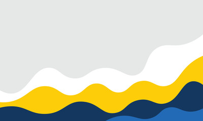 Colorful abstract waves in yellow, blue, white, and gray create a modern layered background. Perfect for creative templates, covers, presentations, and marketing visuals.