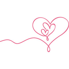 Heart Line Art