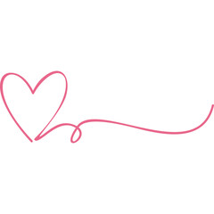 Heart Line Art