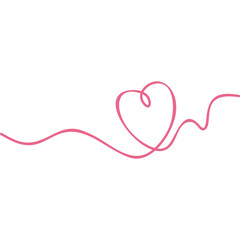 Heart Line Art