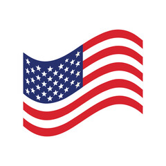 Obraz premium American Flag waving in the wind