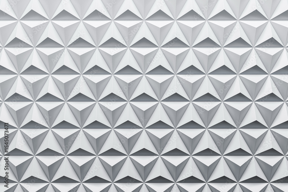 Aufkleber abstract geometric triangle texture with diamond-like 3d wall panels in modern architectural style o