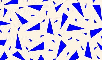 Abstract Blue Triangle Pattern Geometric Background Texture