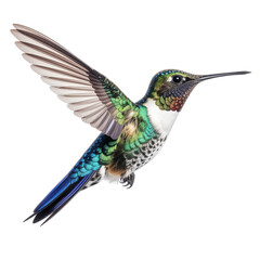 Obraz premium Hummingbird, isolated , transparent background ,cut out,