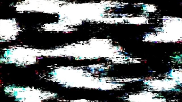 Digital Glitch Abstract Background - Data Moshing Noise Loop