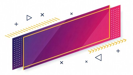 Blank Geometric Shape Template for Design and Layout

