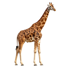 Obraz premium Giraffe family, object isolated on transparent background