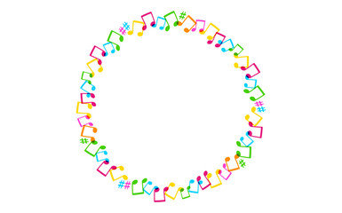 musica, note musicali, sfondo bianco