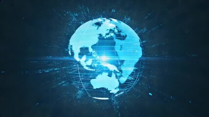 Global Network Digital Connections and Worldwide Communication - Powered by Adobe