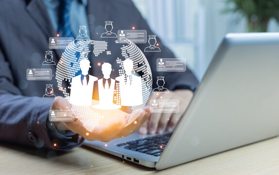 HR manager leads human resource management with a focus on recruiting and talent acquisition. Emphasizing team building and strategic employee selection to find the best candidates.