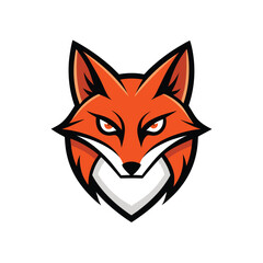 Obraz premium red fox cartoon mascot