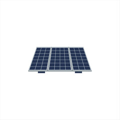 vector of solar panels on white background