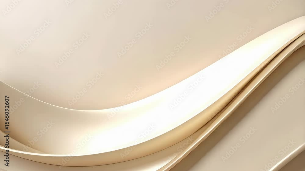 Aufkleber abstract beige background with flowing, curvy layers creates depth and texture and adds a soft and m