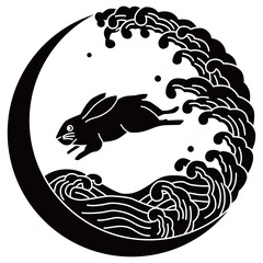 家紋です。夕波兎と言います。