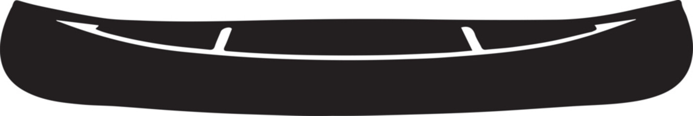 Obraz premium Wooden Canoe – Side Profile