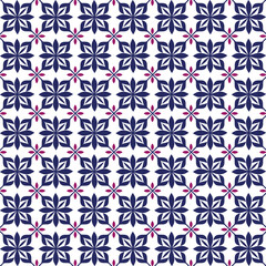 Floral and Ethnic Inspired Seamless Pattern for Classic Ornament Projects, Colorful Vintage-Style Seamless Floral Pattern for Premium Textile Prints