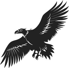 Obraz premium This collection of black and white images depicts illustrations of vultures, some shown perched, others in flight, and one with a more stylized or cartoonish appearance.