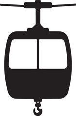 Obraz premium Urban Cable Car – Front View.