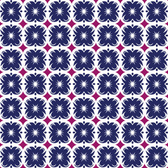 Retro Seamless Pattern with Hand-Drawn Floral Motifs for Vintage Art, Seamless Backgrounds with Mosaic and Craft Pattern Styles