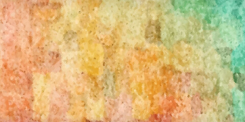 Concrete wall texture with colored plaster. Beautiful design facade painted plaster walls with small pits of various shapes. The texture for the walls in the interior or exterior. vector