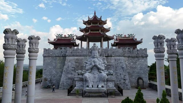 Also called the 500 Lohan Temple, Vihara Ksitigarbha Bodhisattva in Kijang, South Bintan, is a hidden gem with hundreds of life-sized stone arhats, peaceful ambiance, and intricate Buddhist architectu