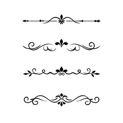 flowers, design elements.Vector design element.Gold text dividers doodle set. Wedding decorative elements. ornament, borders, floral, vintage line separators. Hand drawn vector illustration.