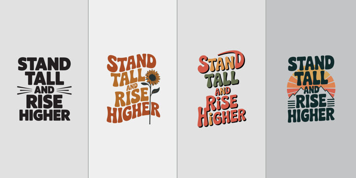 Inspirational Typography Vector Pack – Positive Quotes for T-Shirts and Home Decor