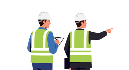 Construction Engineers Teamwork Planning and Oversight