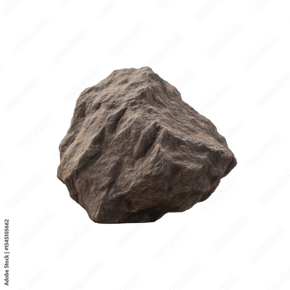 Poster detailed close-up of a natural stone with uneven surface and earthy texture for background and desig