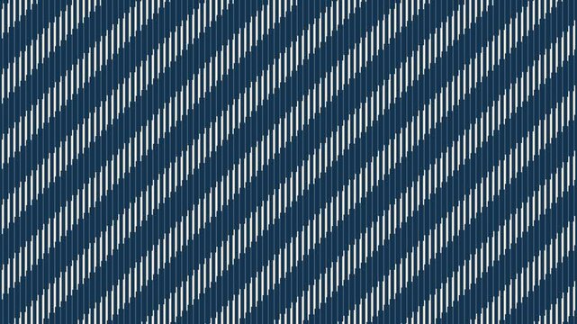 Geometric Batik Lines Pattern with Dynamic White Stripes on a Blue Background for Digital Art and Modern Design
