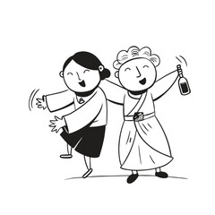 boy and girl playing