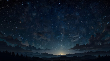 Naklejka premium The_night_sky_is_full_of_stars