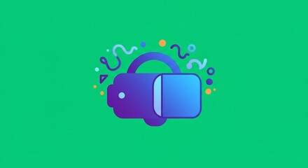 Virtual Reality Headset Pixel Art Illustration