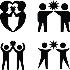 Friends Vector Bundle – Friendship Illustrations, Cartoon People Group

