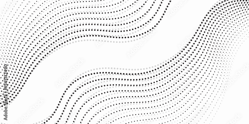 Poster halftone gradient. dotted gradient, smooth dots spraying and halftones dot background seamless horiz