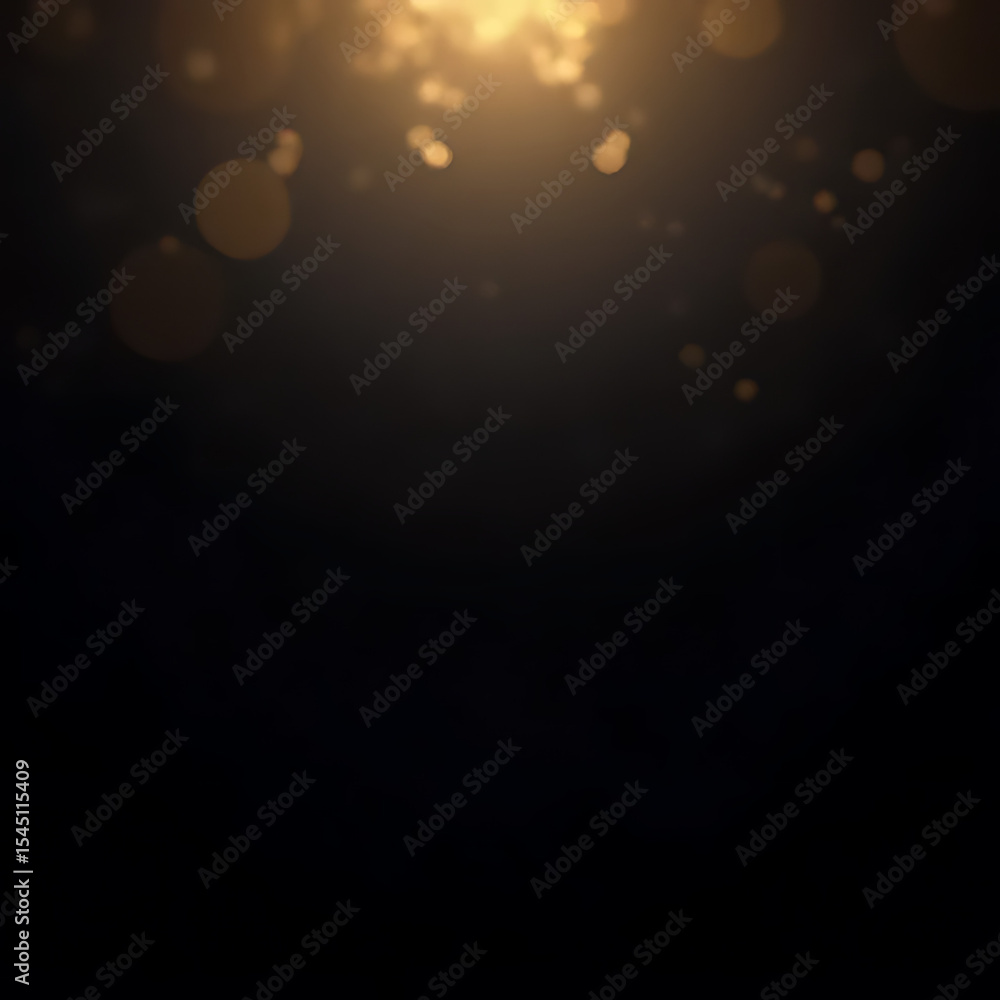 Poster abstract background with bokeh elegant black background with distressed metallic gold texture and ar