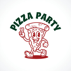 pizza logo design restaurant food