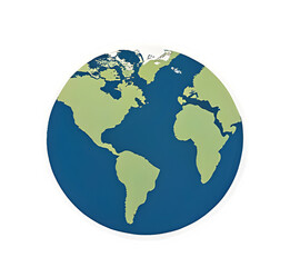 Fototapeta premium world map globe icon