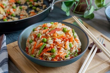 Vegetable fried rice.