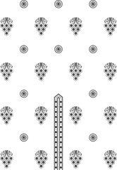 Traditional Mughal Art Embroidery work new indian style neckline embroidery design A beautiful new ornament ethnic style embroidery bunch design of flowers as mughul art work pattern