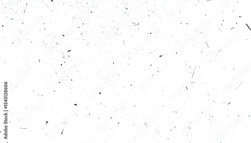 Poster a textured, white background with scattered black specks, creating a minimalistic and artistic effec