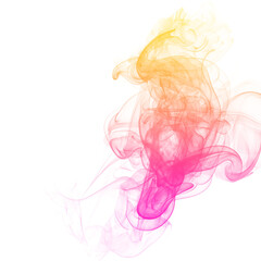 Fototapeta premium Vivid Colored Smoke Swirl Effect PNG for Abstract Art and Visual Background Enhancements