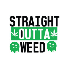 Fototapeta premium Weed Svg Design,marijuana leaf svg design