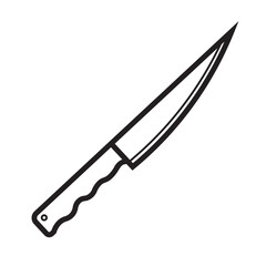 kitchen line icon. knife line icon
