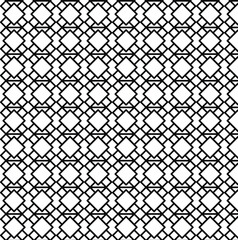 Fototapeta premium Geometric Black and White Diamond Pattern Seamless Repeat