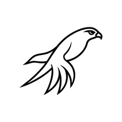 eagle tattoo vector illustration art icon