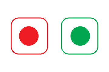 Veg Non-veg icons, Colourful veg and non-veg symbol.