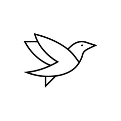 bird on a branch vector illustration art icon