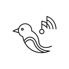 vector illustration of an eagle icon